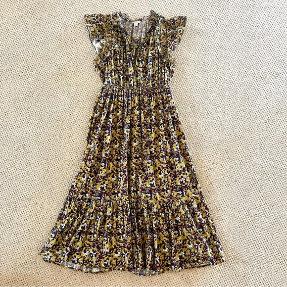 Anthropologie Dresses & Skirts - Anthropologie Othilia Aleksia Ruffled Maxi Dress Sz S Cottagecore Embroidered
